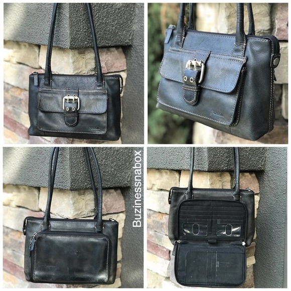 Fossil Handbags - Vtg Fossil Leather Shoulder Handbag